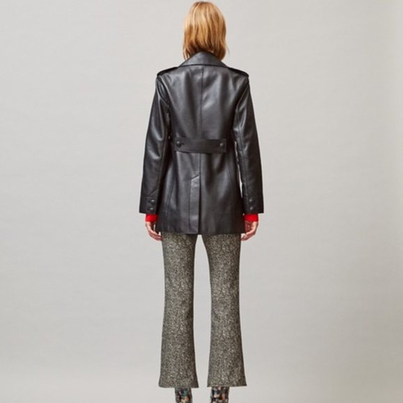 BNWT $1998 Tory Burch Leather Sargent Pepper Jacket size 6 - Picture 10 of 12